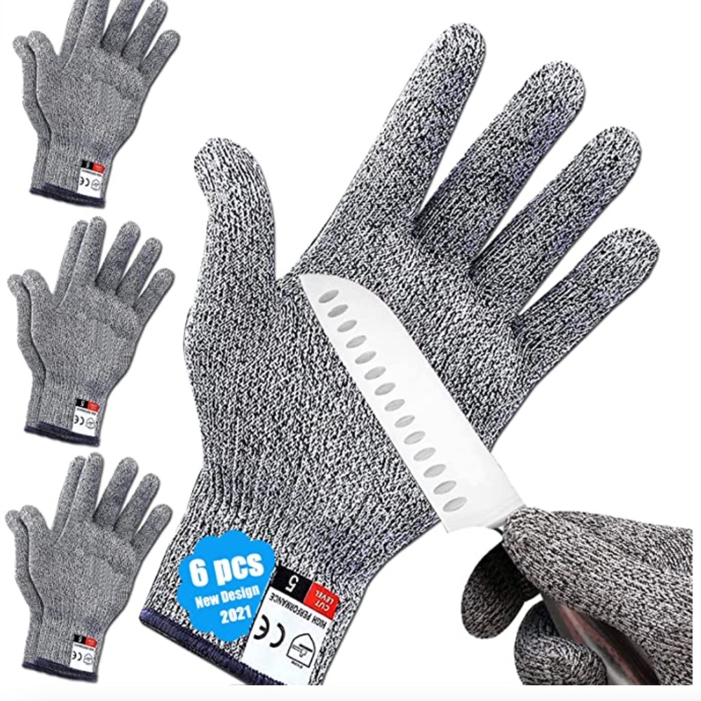 NEW Cut Resistant Gloves with Upgraded Safety (3 Pair Set) Size Medium